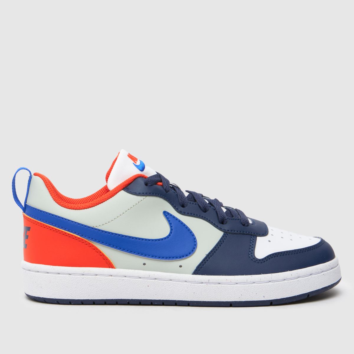 Nike marinblå multi court borough låg recraft pojkar ungdomsskor