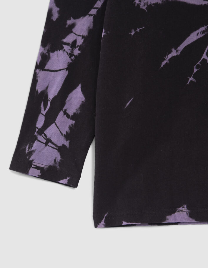 T-shirt violet all-over tie and dye garçon
