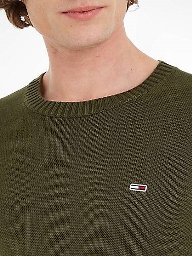 TOMMY-JEANS Herren Strickpullover ESSENTIALS aus Bio-Baumwolle