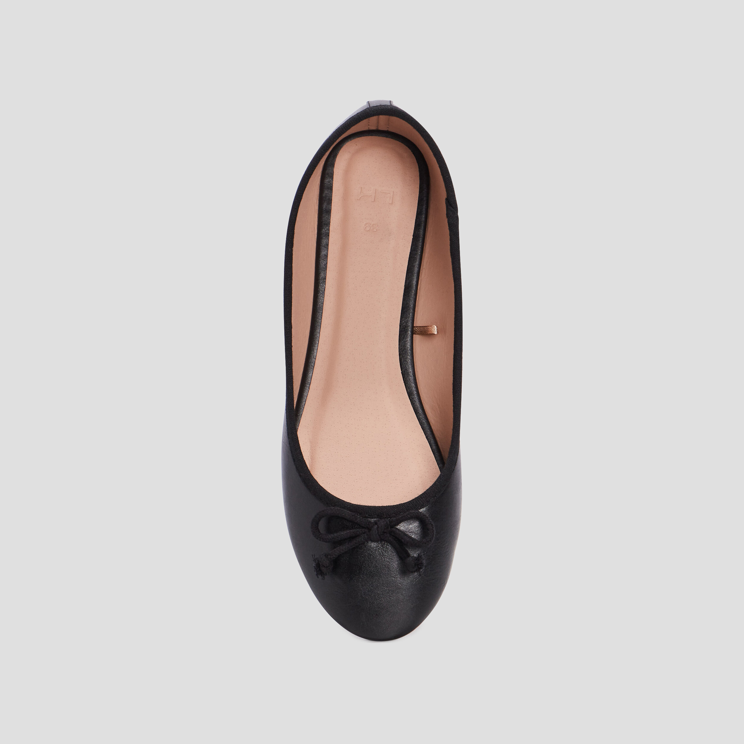 Ballerines plates avec noeuds noir femme | La Halle