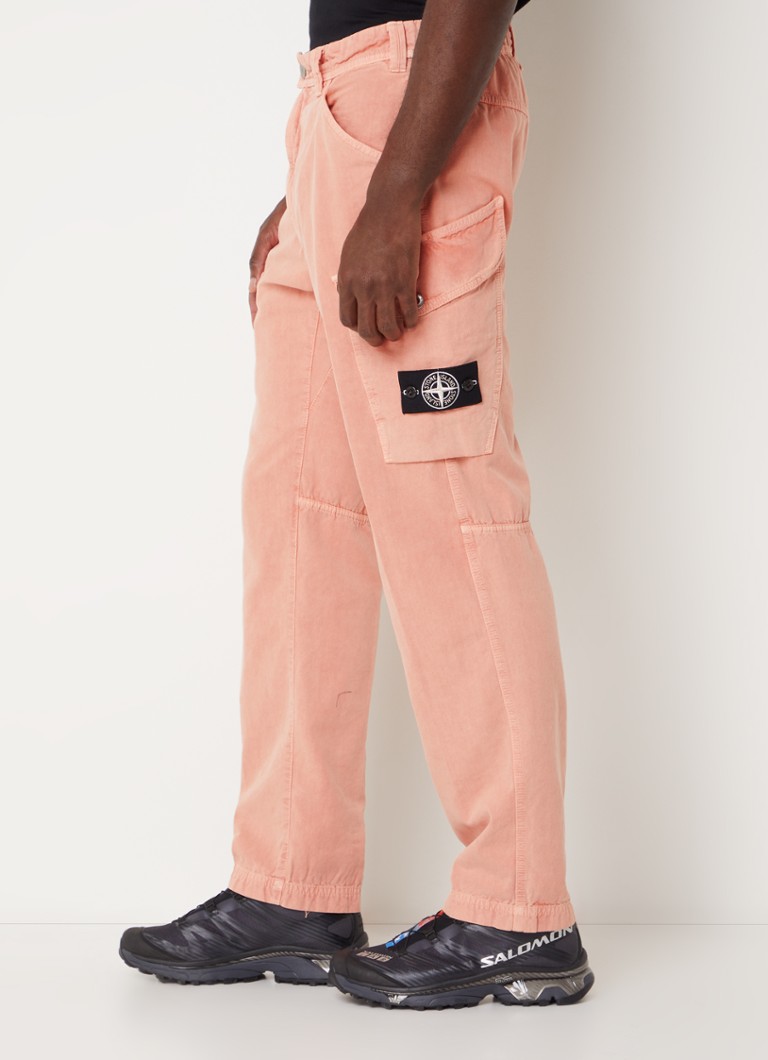 Παντελόνι κανονικής εφαρμογής Stone Island 320T1 με τσέπες και πέτα