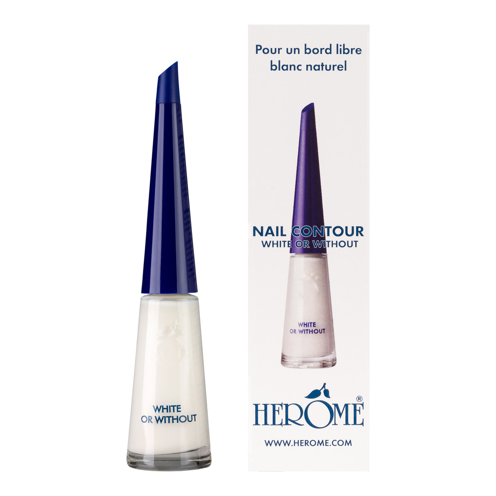 Hérôme Bord parfait de l'ongle Vernis blanc pour french manucure