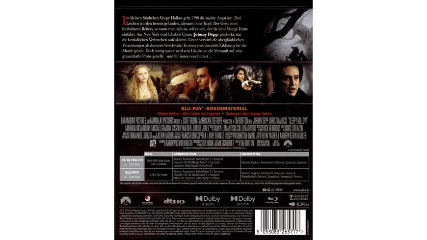 Sleepy Hollow  (+ Blu-ray)