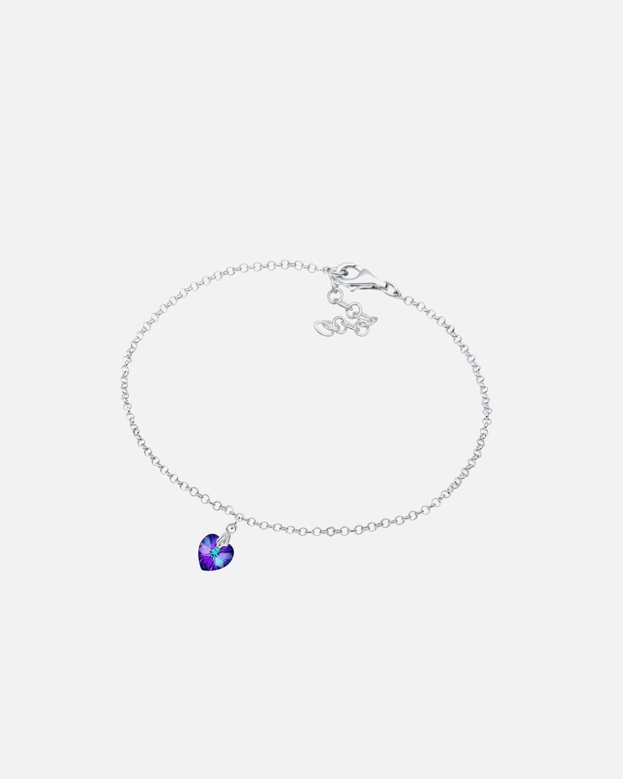 Colgante de corazón de filigrana con cristales de Elli para mujer en plata de ley 925