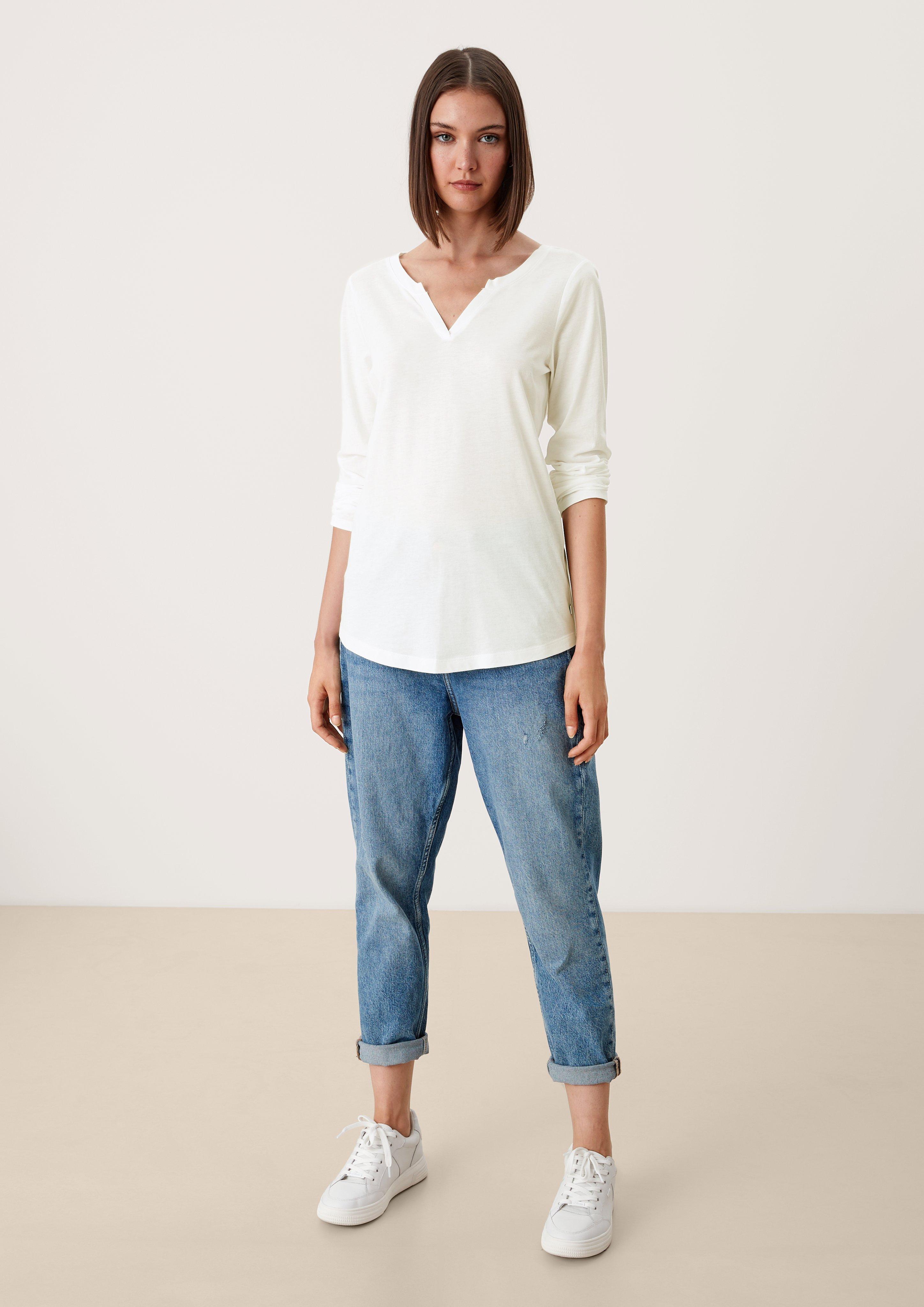 Langarmshirt im cleanen Look  45.899.31.X014-0200