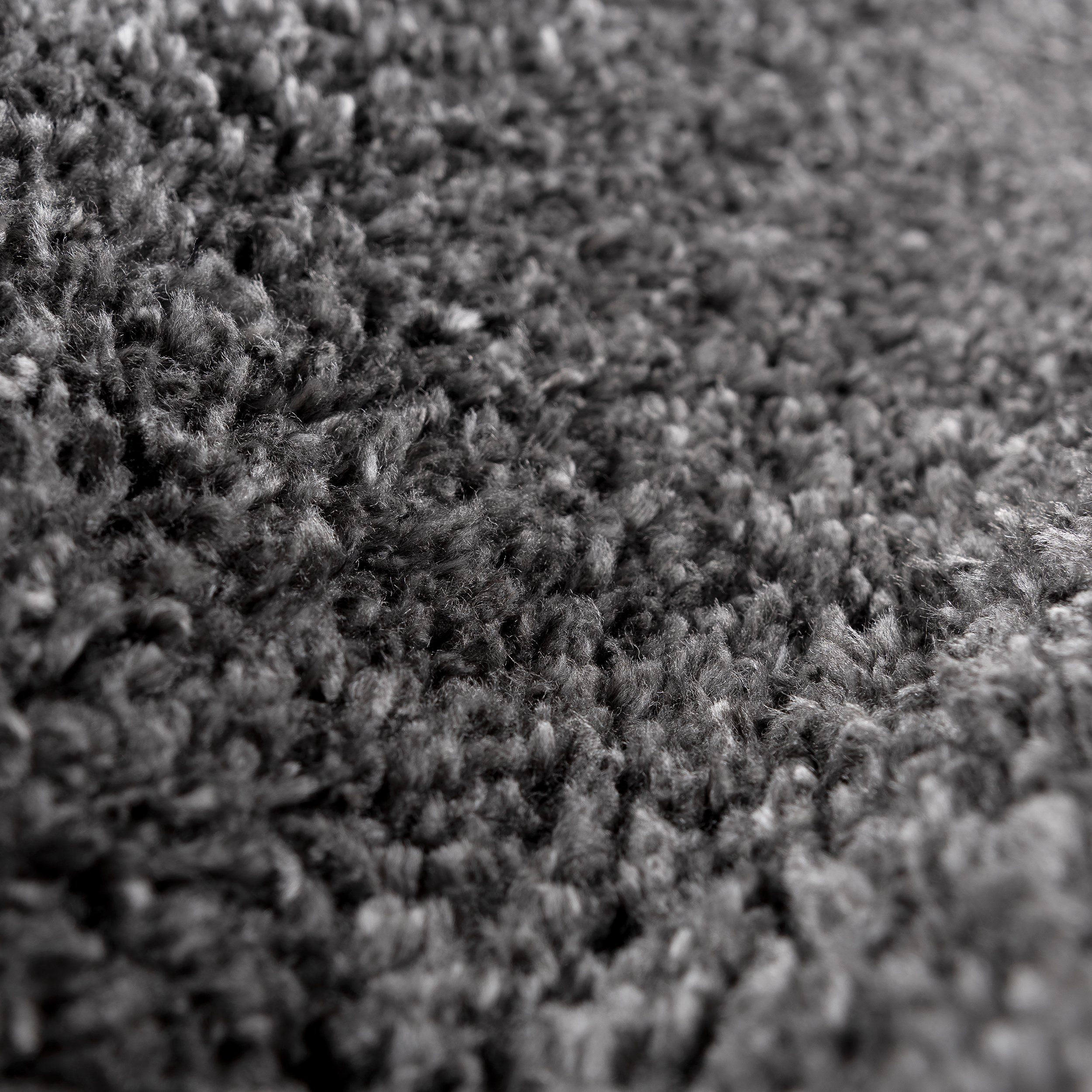 Teppich Teppich modern Design, anthrazit uni, Sehrazat, rechteckig, Höhe: 30 mm, Shaggy Hochflor Teppich mit zeitlosem Muster, Langflor Teppich, für Wohnzimmer, Schlafzimmer, Esszimmer, Kinderziemer, Flur, Diele