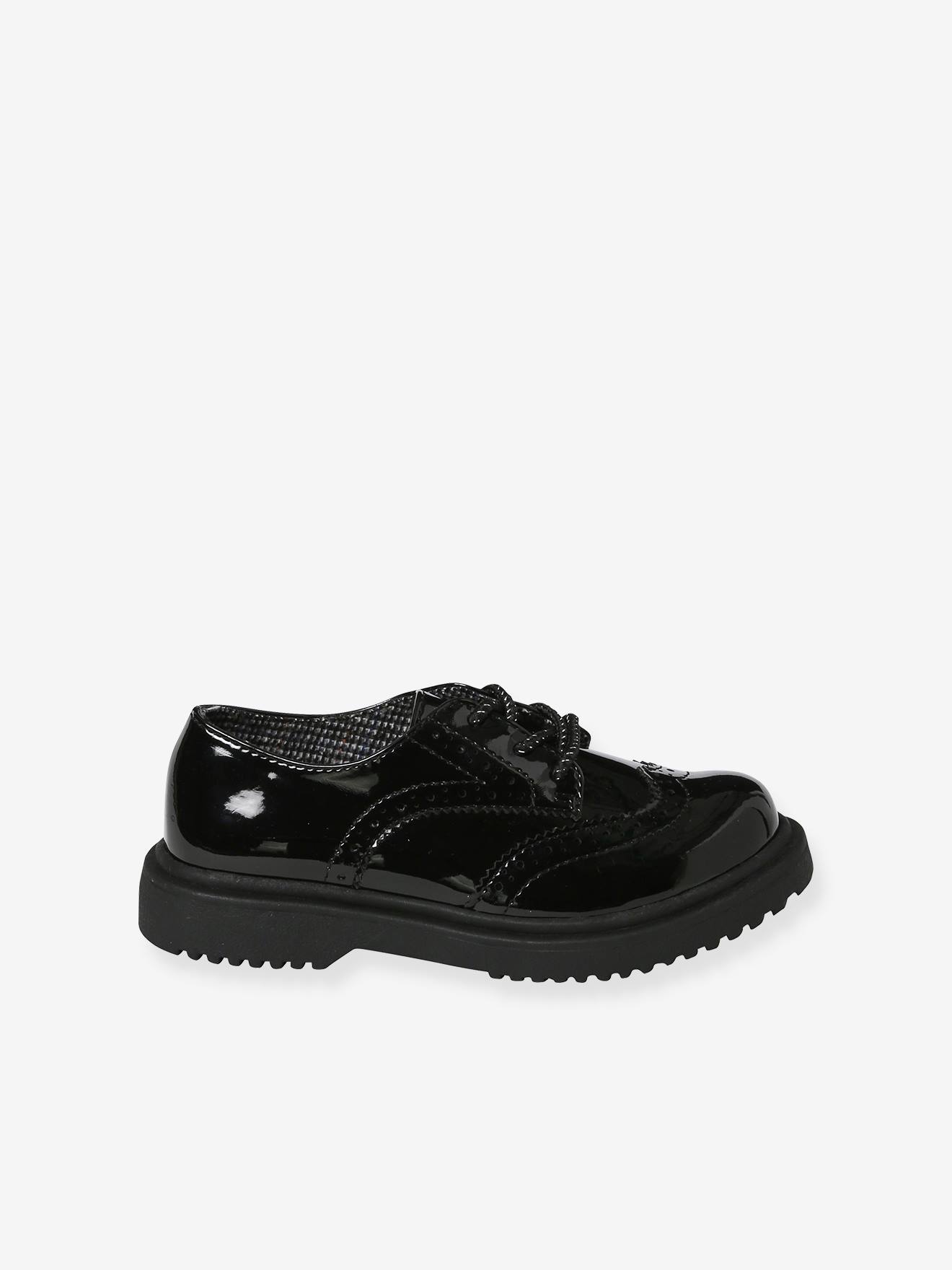 Vertbaudet Kinder Schnürschuhe mit Profilsohle - schwarz
