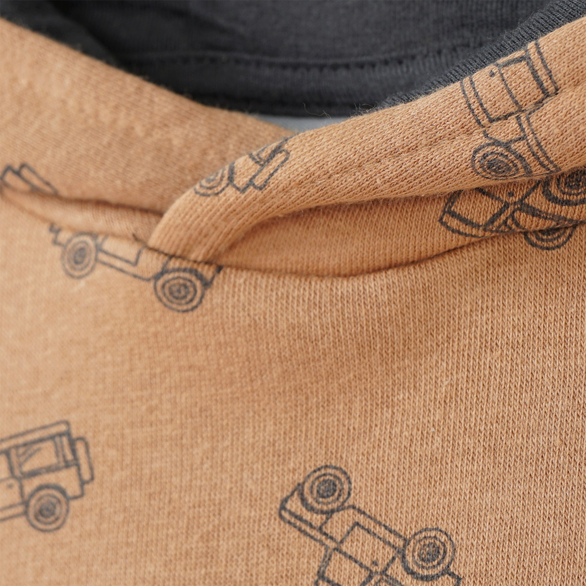 Jungen Hoodie mit Geländewagen-Allover