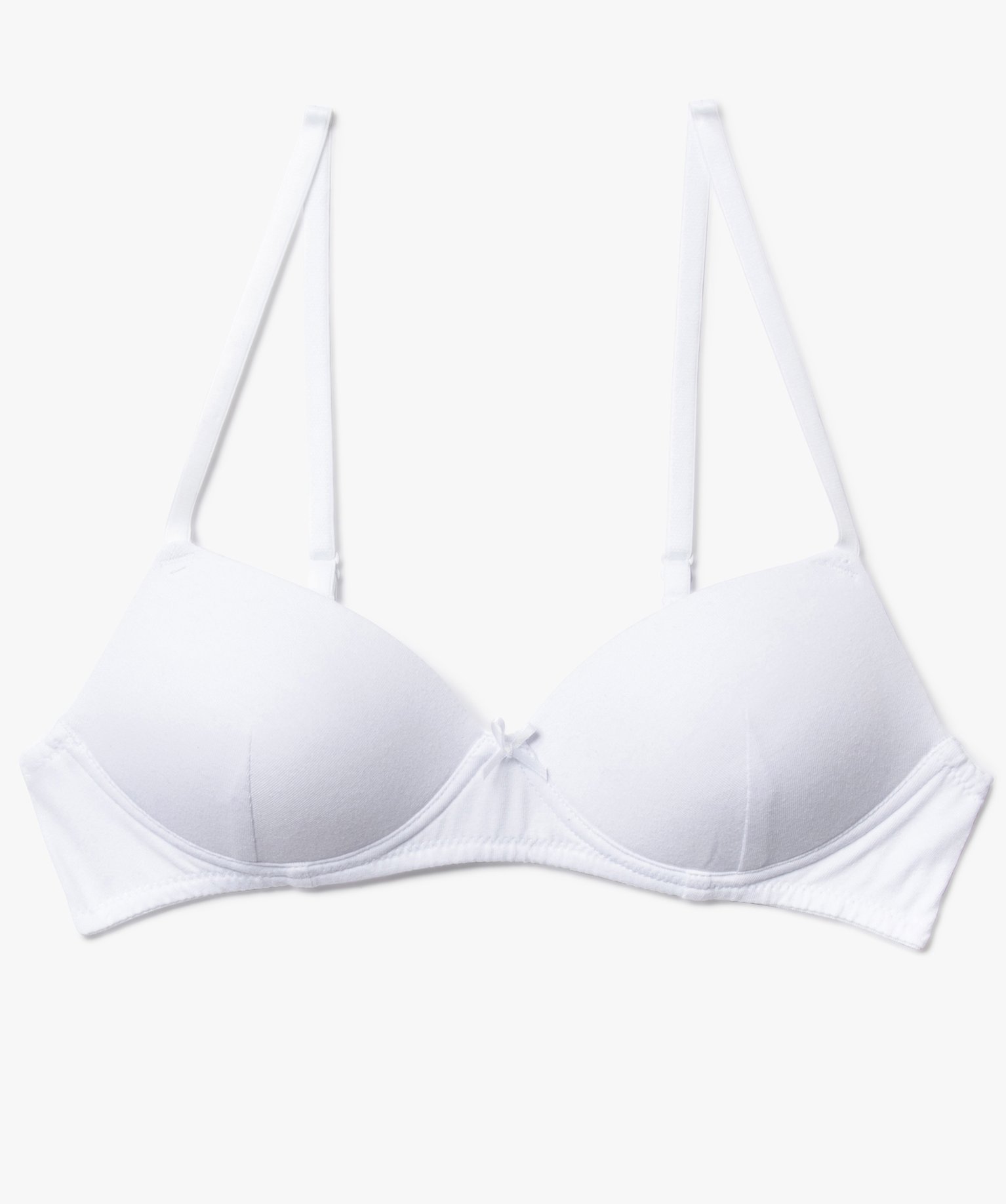 Soutien-gorge avec bonnets paddés fille blanc | GEMO