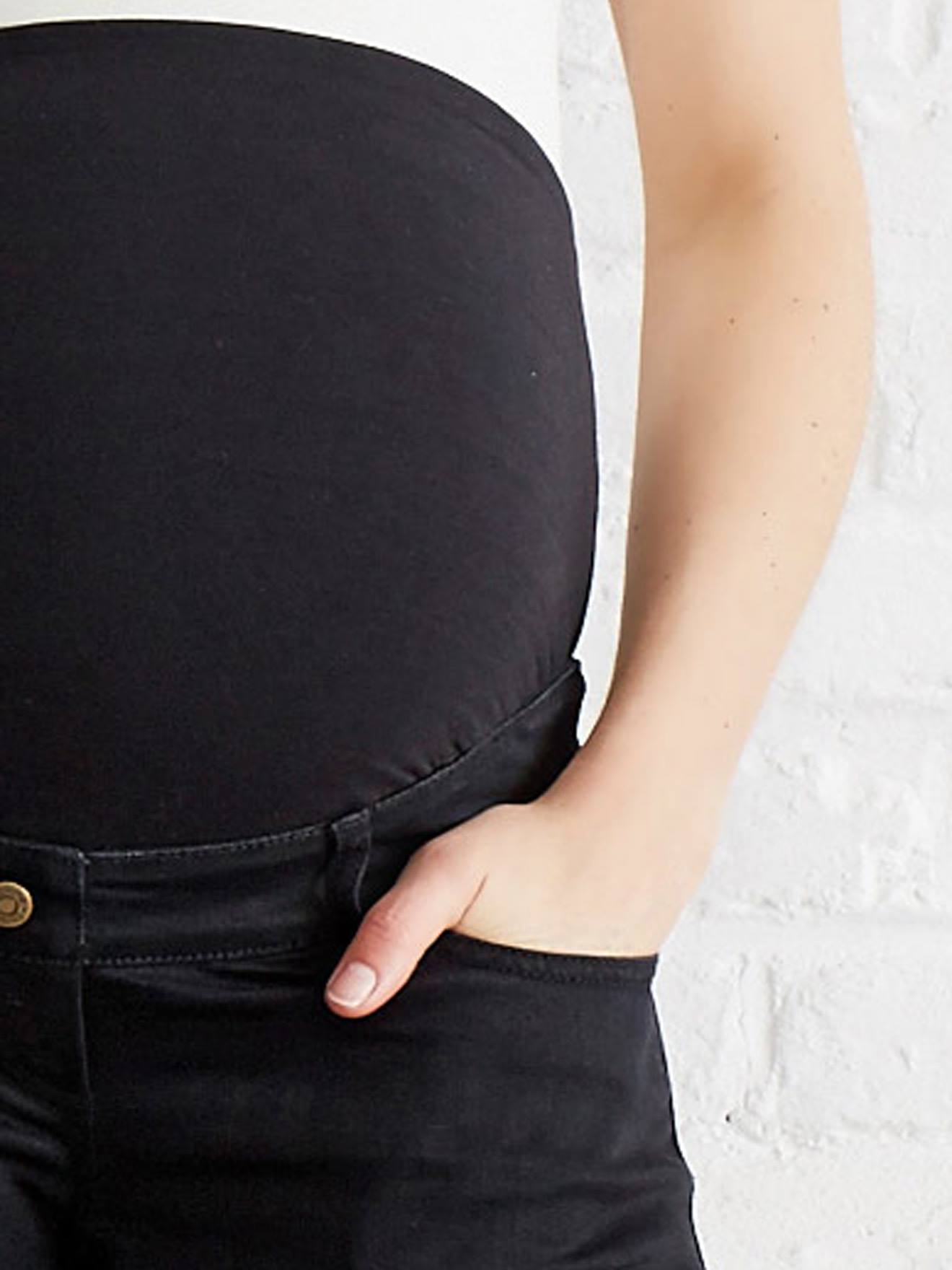 Jean slim stretch de grossesse entrejambe 85 denim black