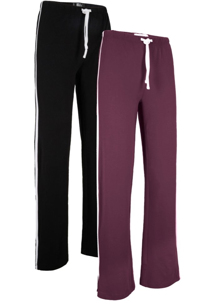 Shirthose aus Stretchmaterial im Doppelpack, gerade geschnitten