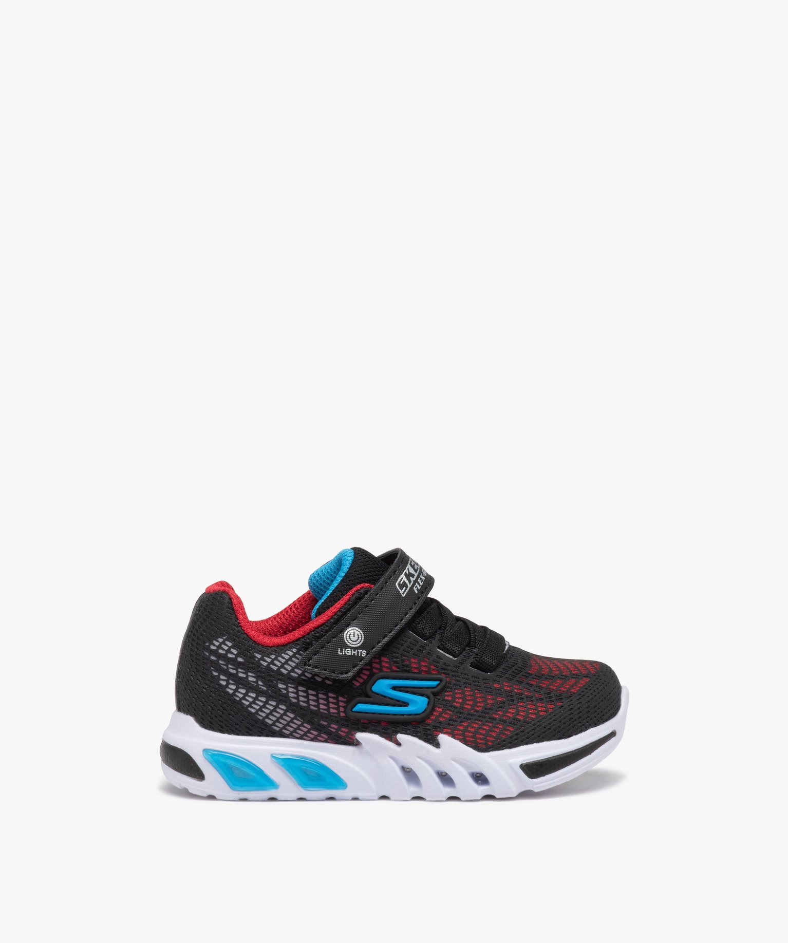 Baskets Garçon multicolores à semelle lumineuse - Skechers noir | GEMO