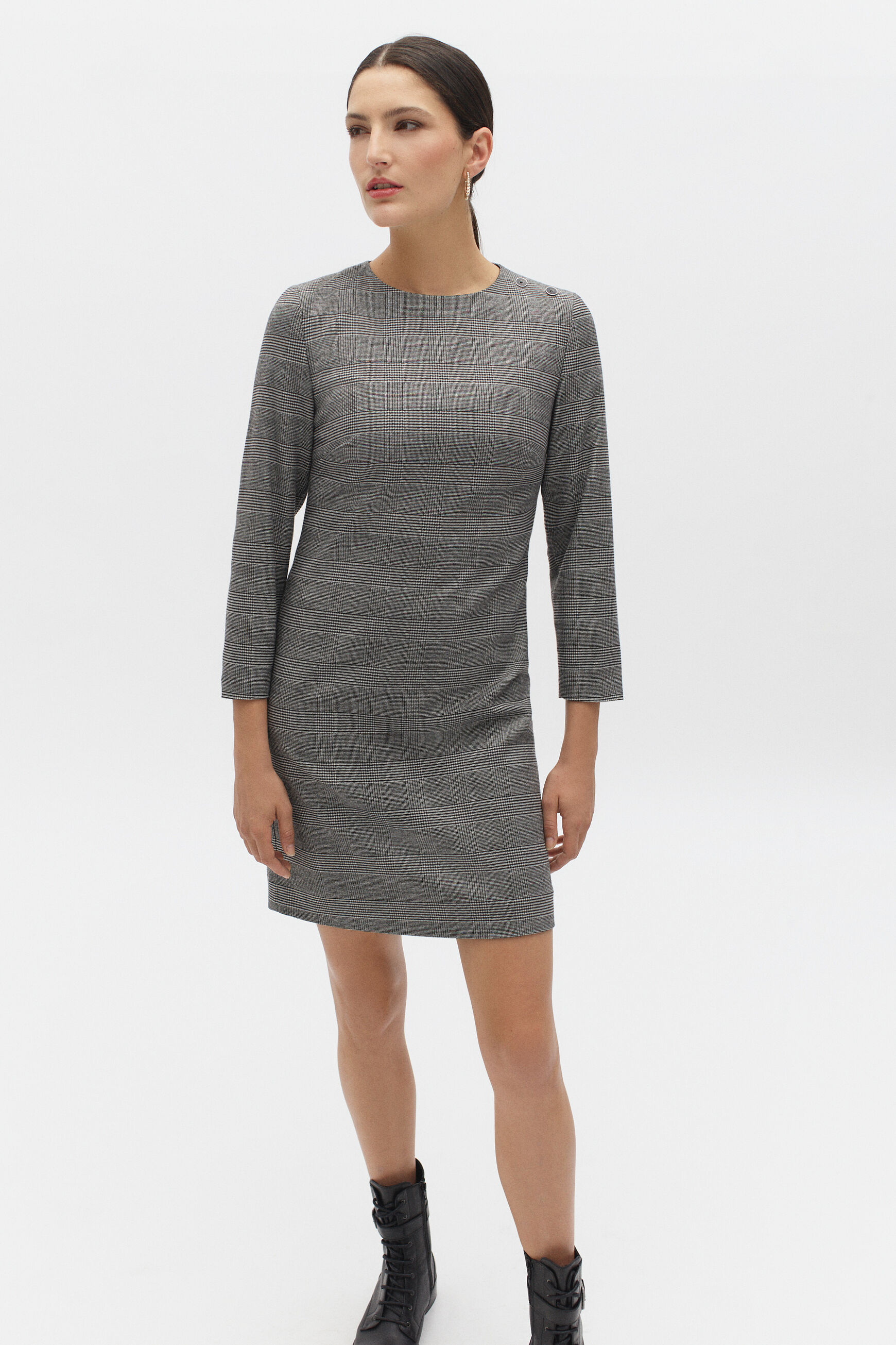 robe swann noir femme