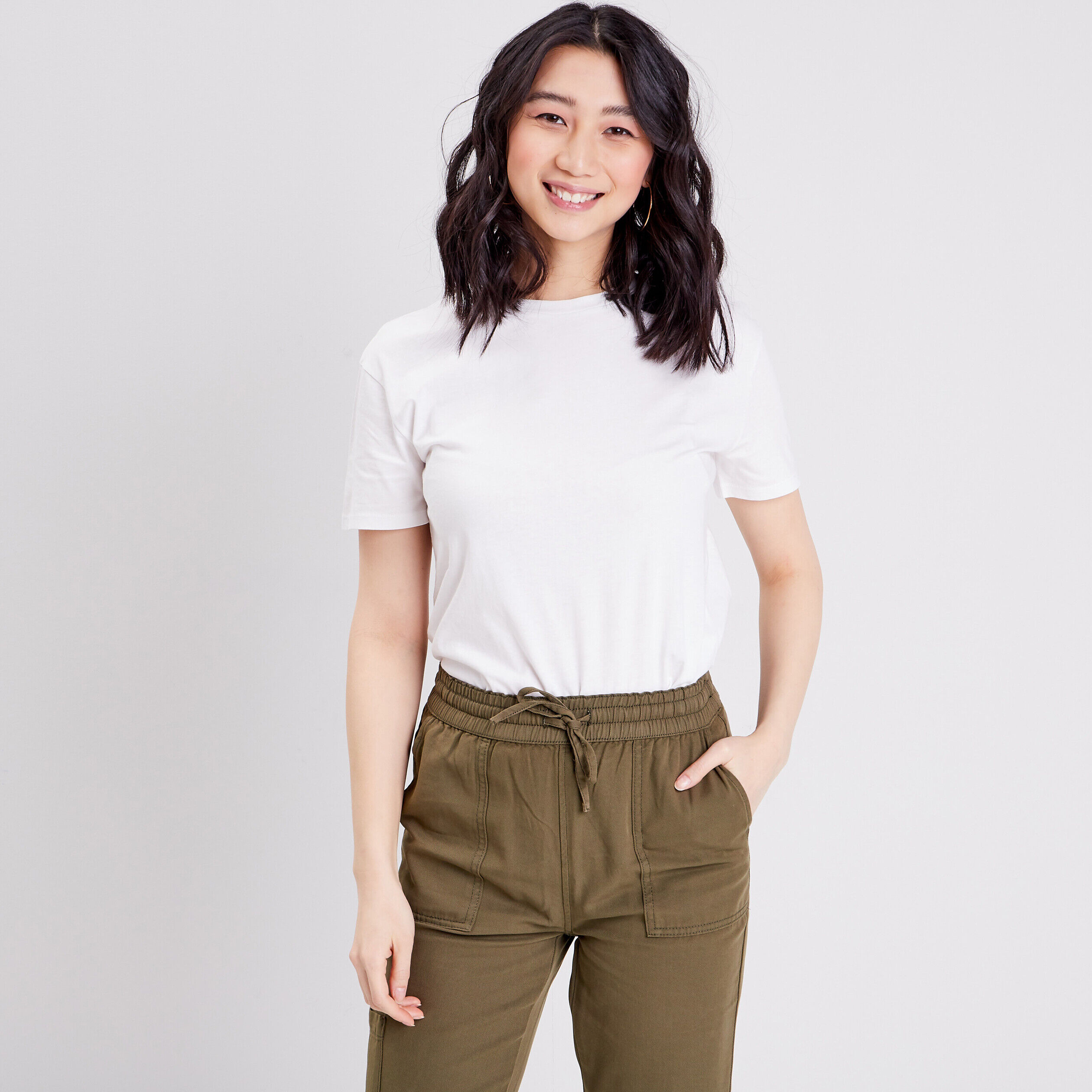 T-shirt manches courtes blanc femme | Cache Cache