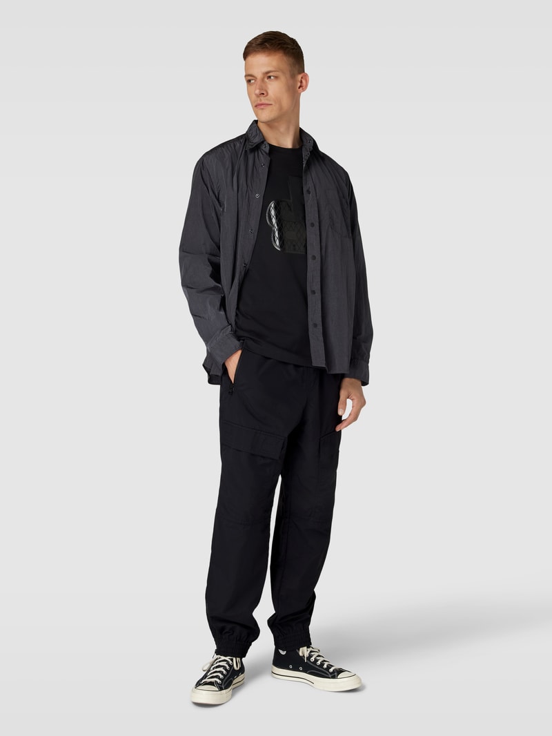 Cargohose mit elastischem Bund Modell 'Ganno' in schwarz