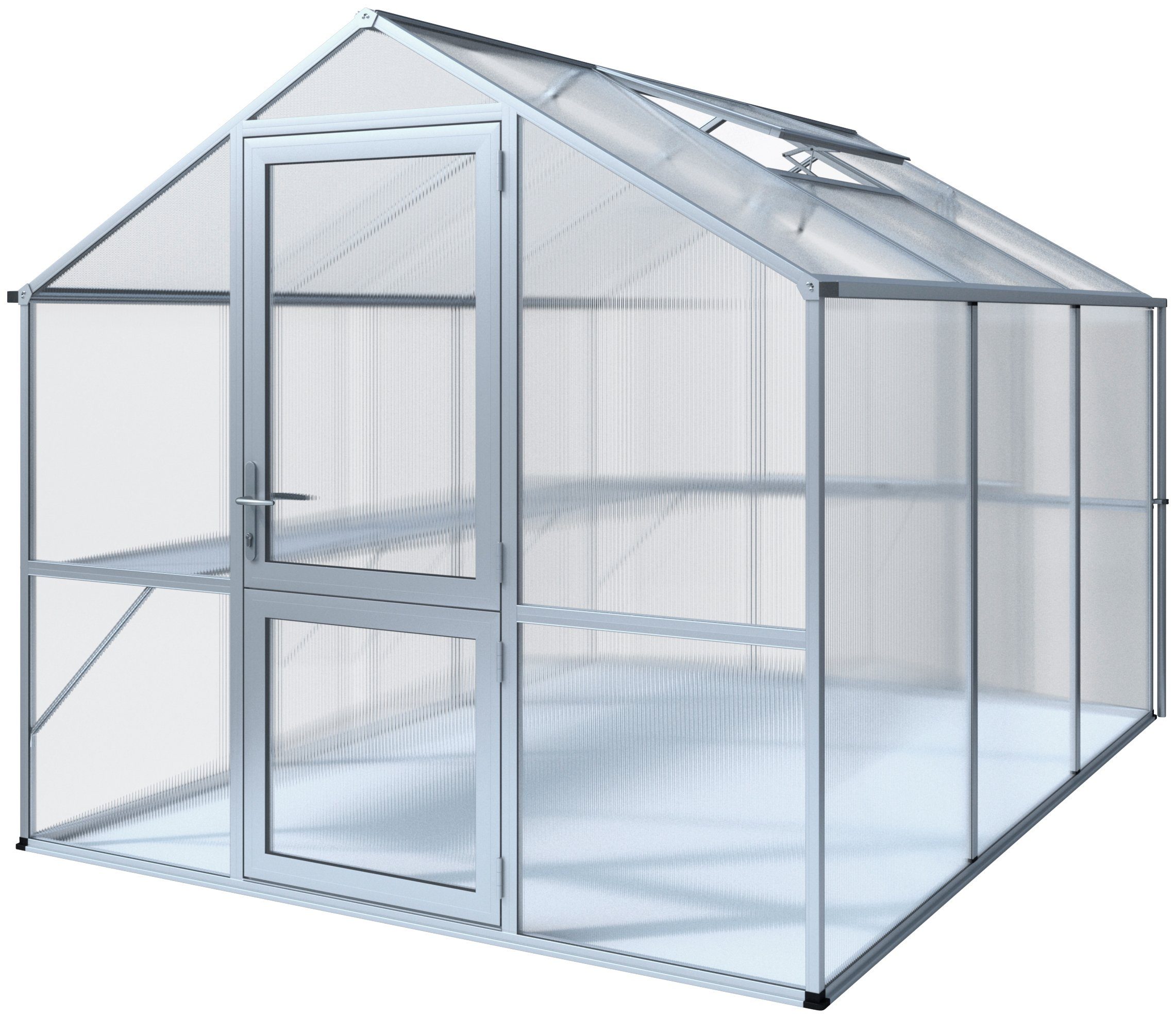 KGT Gewächshaus Rose III, BxTxH: 233 x 323 x 215 cm, 10 mm Wandstärke