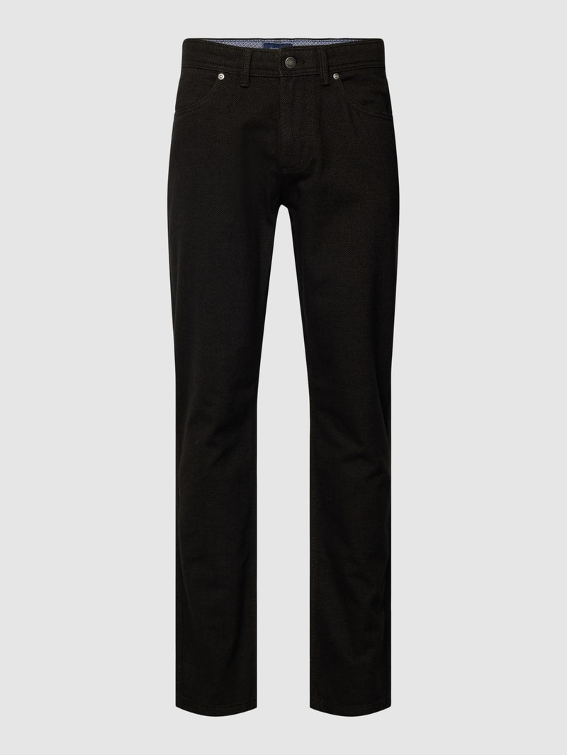 Stoffhose im 5-Pocket-Design in olivgrün