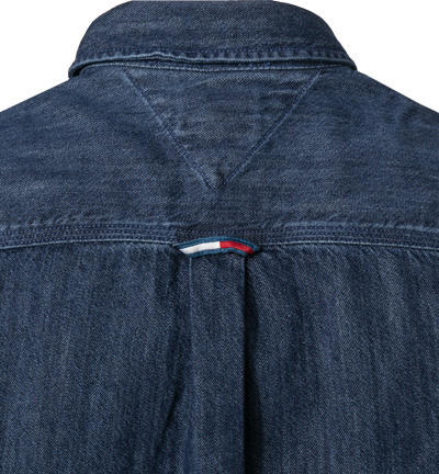 TOMMY JEANS, Jeanshemd, Classic Fit, Bio Baumwolle, dunkelblau