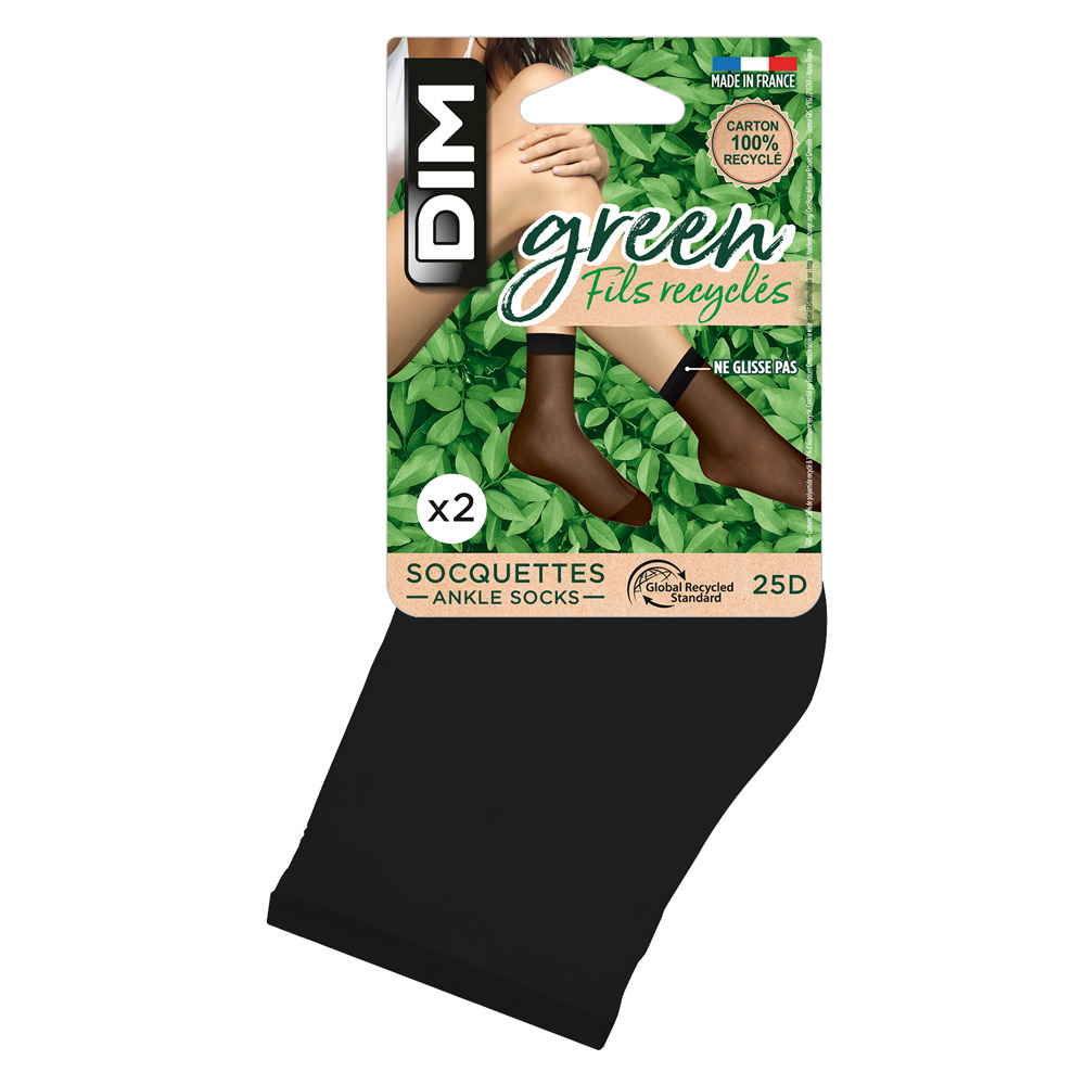 DIM Socquettes Semi-Opaques en Fil Recyclé Socquettes