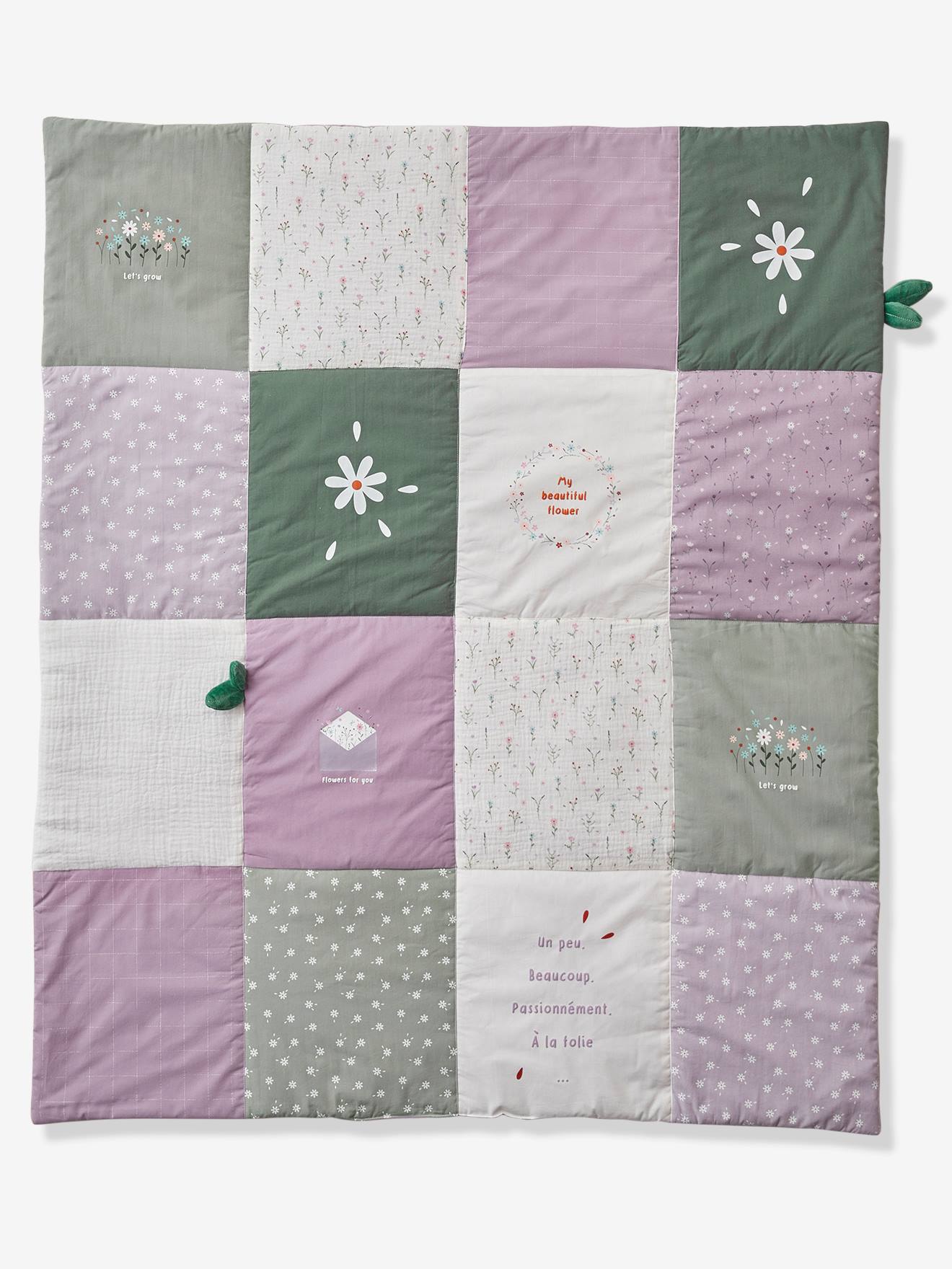 Tapis de sol patchwork DOUCE PROVENCE parme / multicolore