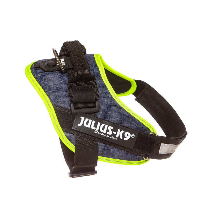 JULIUS-K9 Hundegeschirre JULIUS-K9 IDC Powergeschirr neon mix blau M