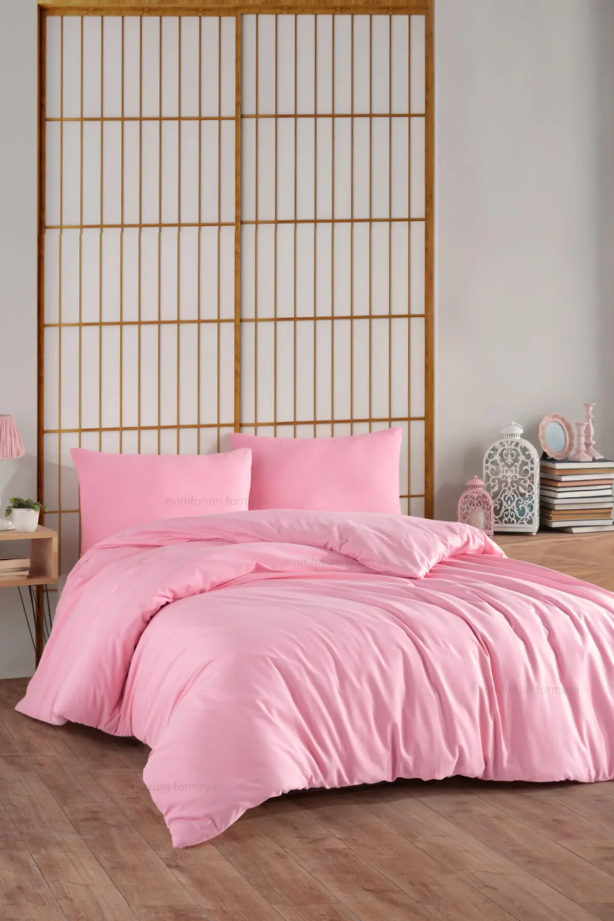 Formeya  Einzelbettbezug-Set mit elastischen Baumwolllaken, 4 Farben