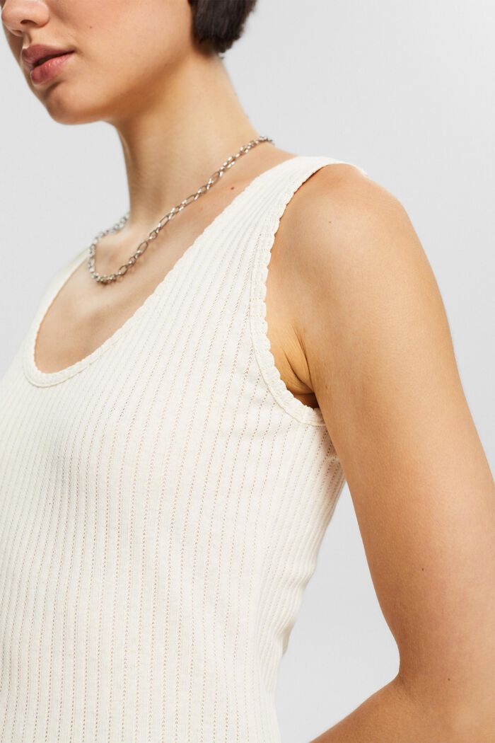 Top mit Pointelle-Muster