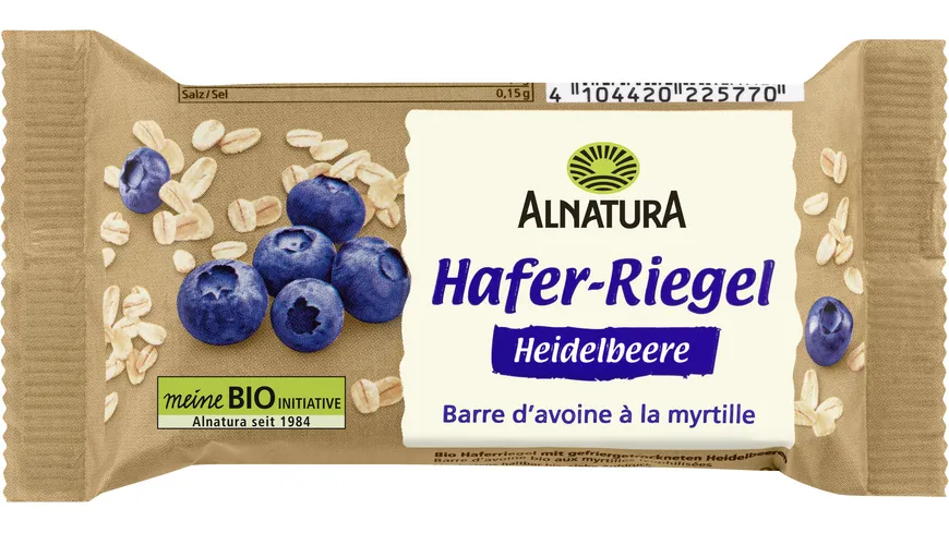 Alnatura Bio Hafer Riegel Heidelbeere 60 g