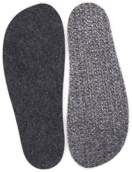 OmaKing ~ Barfuß Einlegesohlen ~ Thermo Wollfleece