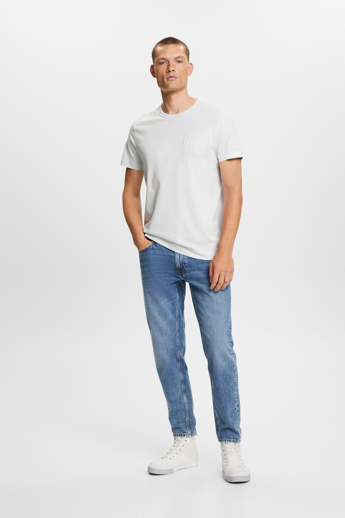 Jersey-T-Shirt mit Stickerei, 100% Baumwolle