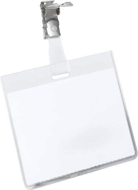 DURABLE Namensschilder Clip 6 x 9 cm Kunststoff 25 Stück