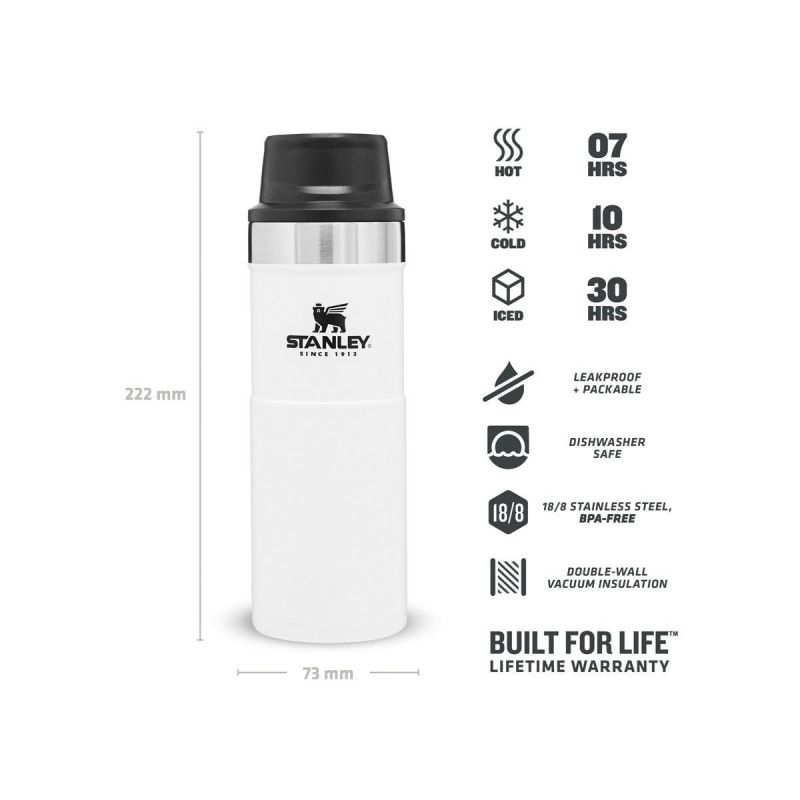 Thermoflasche Stanley, Classic Trigger-Action Travel Mug 16oz \/ 470ml Polar