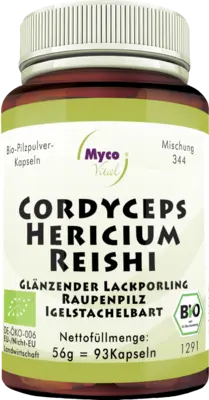 CORDYCEPS HERICIUM Reishi Pilzpulver-Kapseln Bio  93 St  Kapseln