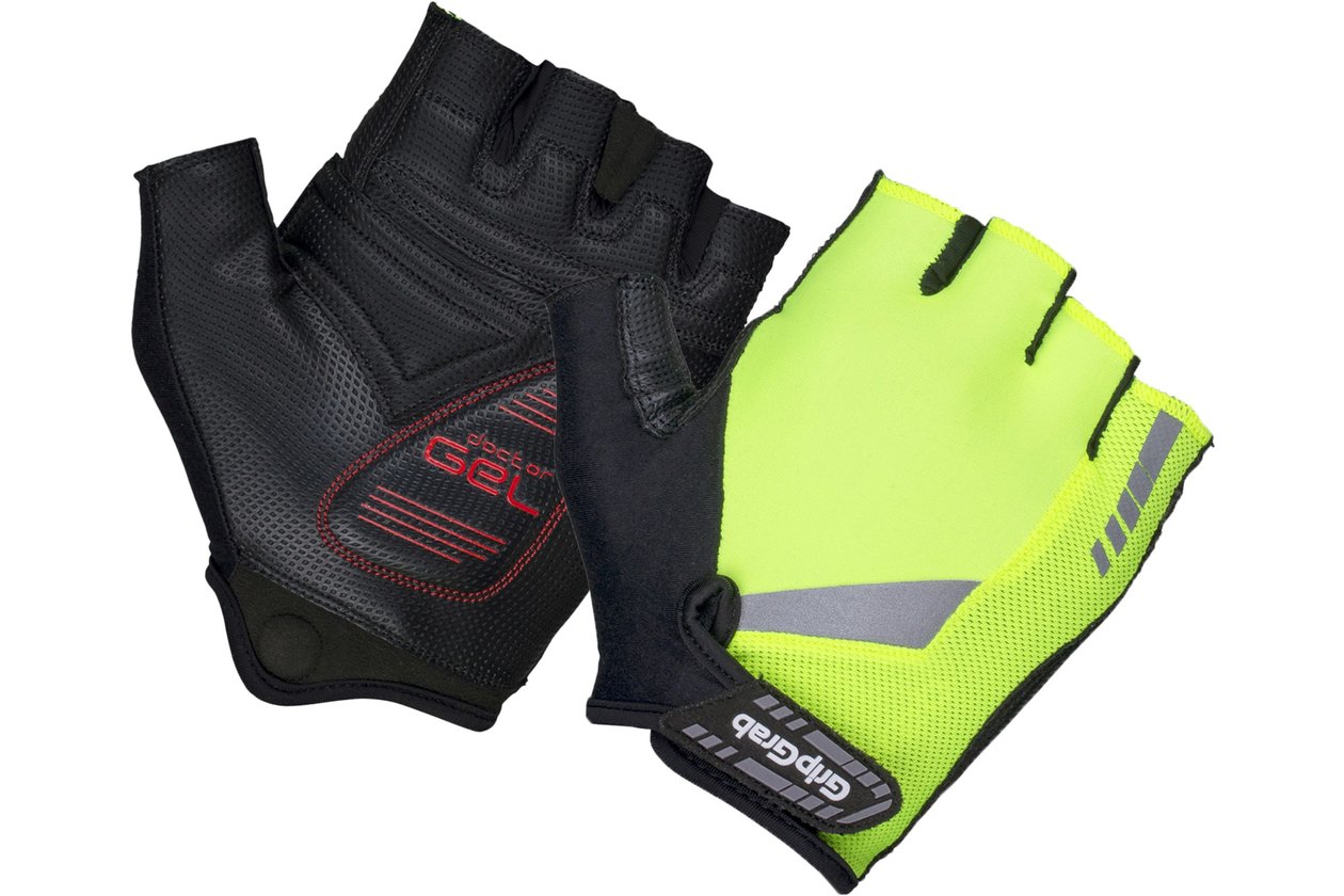 GRIPGRAB ProGel Hi-Vis Padded Kurzfinger Handschuhe - 2023