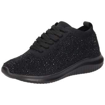 Barbarella Schnürsneaker in schwarz