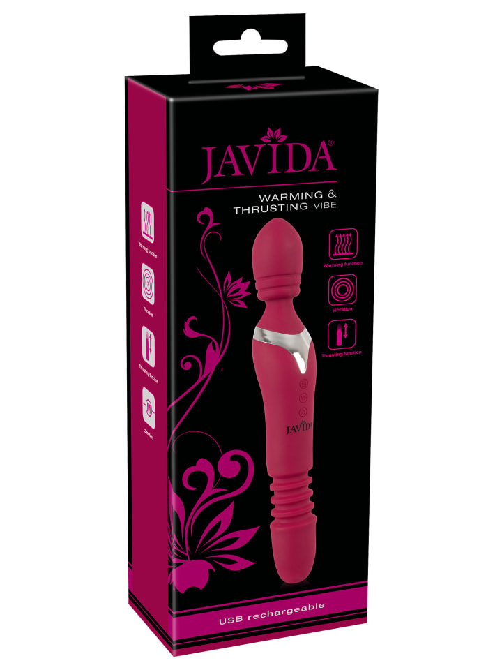 Javida Massagestab Warming & Thrusting Vibe in rot günstig kaufen onesize