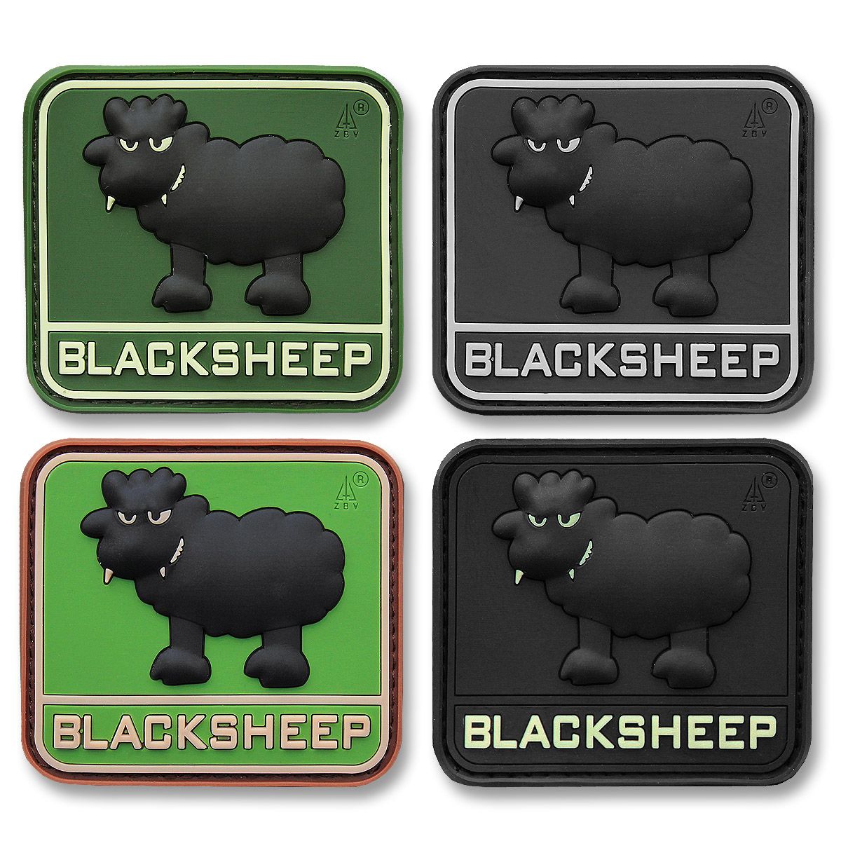 3-D Rubber Patch Blacksheep