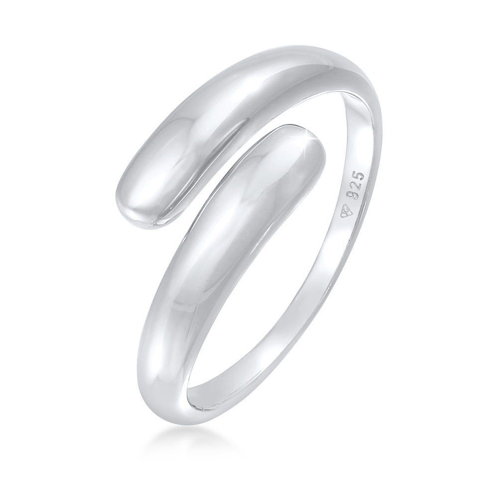 Elli Elli Bague Bague enveloppante pour femmes Délicatesse de la blogueuse tendance ba Bague