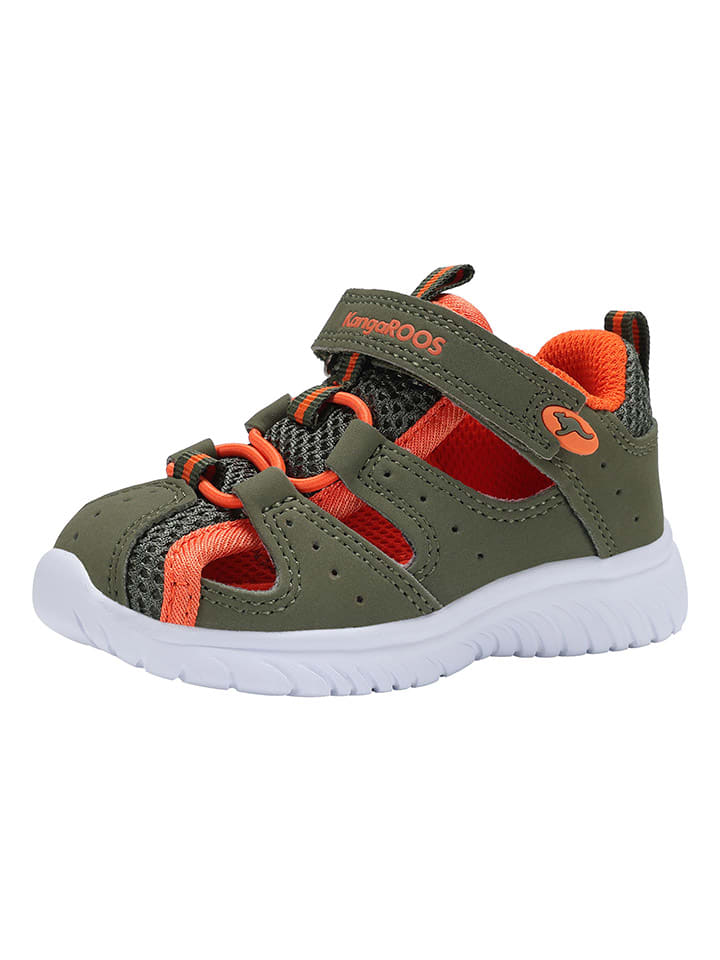 Kangaroos Halbsandalen in Khaki/Orange günstig kaufen