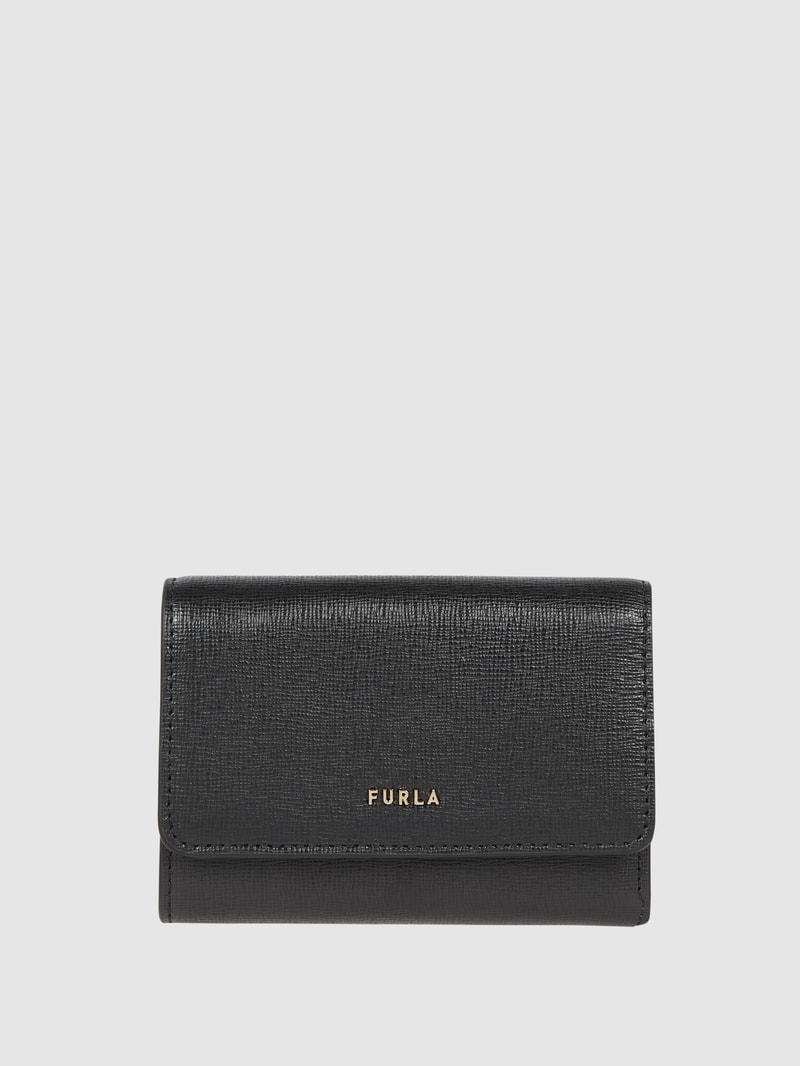 Portemonnaie aus Leder in schwarz