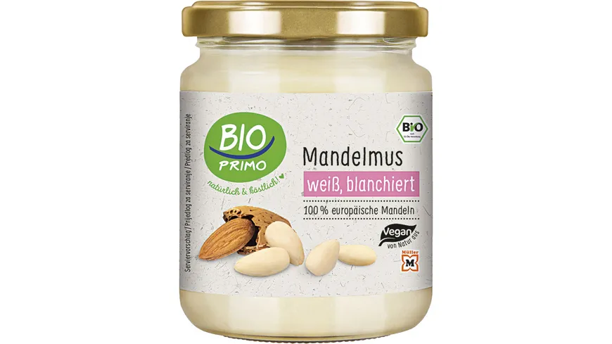 BIO PRIMO Bio Mandelmus weiß blanchiert 250 g