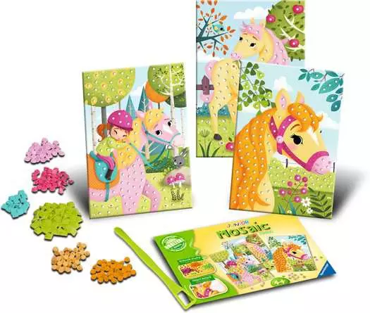 Mosaic Junior Horses - Bastelset für Kinder ab 4 Jahren