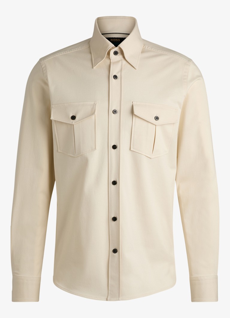 Camisa HUGO BOSS BOSS x ASTON MARTIN de corte regular com bolsos no peito.