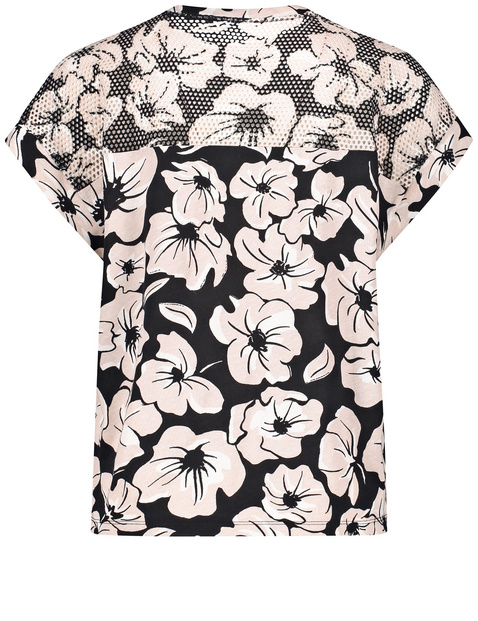 Kurzarmshirt mit Meshpasse