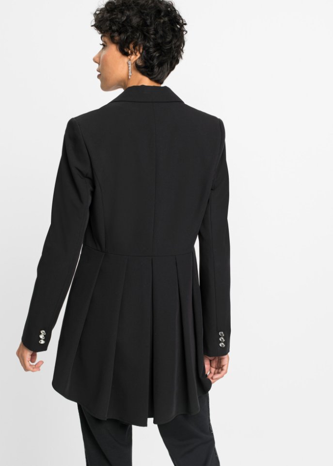 Longblazer mit Schmuck-Knopf