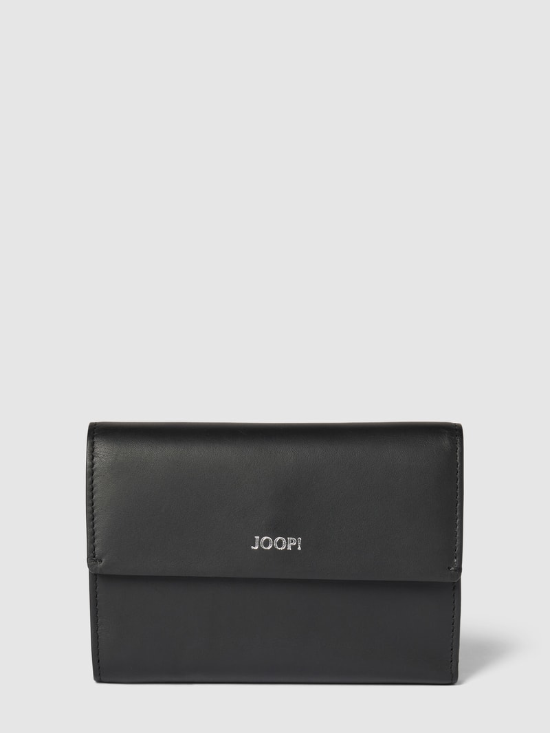 Portemonnaie mit Label-Print Modell 'Sofisticato Cosma' in black