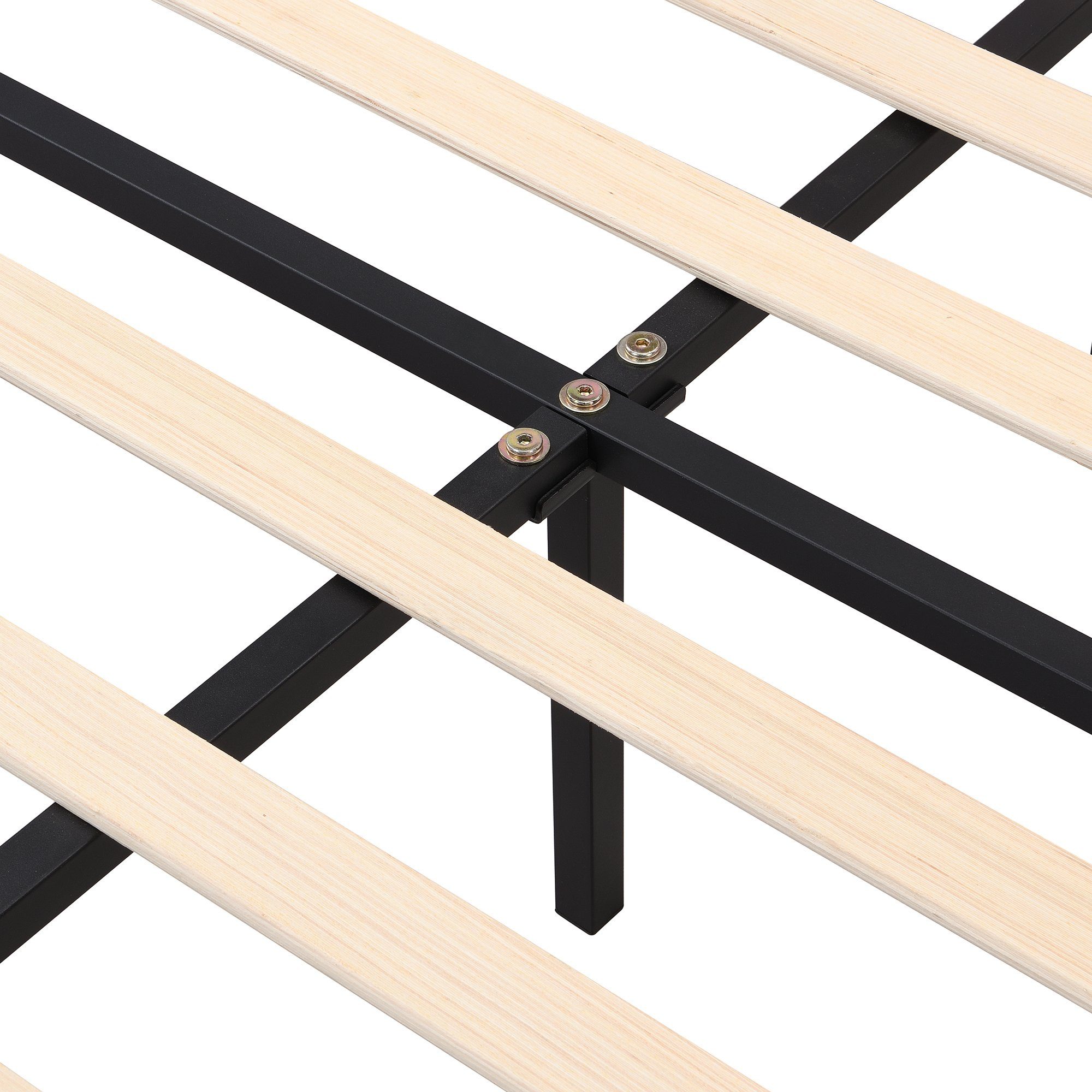 Flieks Polsterbett, Samt Doppelbett mit höhenverstellbarem Muschel-Form-Kopfteil 140x200cm