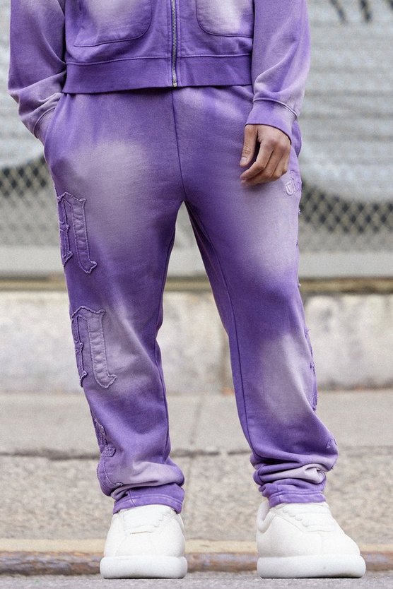 Gebleichte Oversize Jogginghose