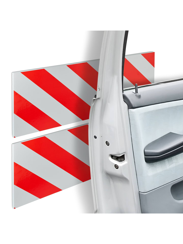 relaxdays 2 x Garagen-Wandschutz in Rot/ Weiß - (B)50 x (H)20 cm günstig kaufen onesize
