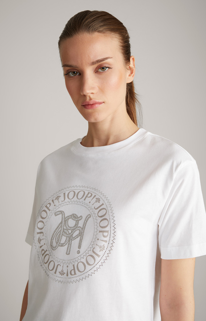 Baumwoll-T-Shirt in Weiß